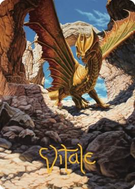 Ancient Brass Dragon Art Card (2/81) (Gold-Stamped Signature)