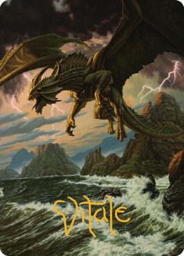 Ancient Bronze Dragon Art Card (3/81) (Gold-Stamped Signature)