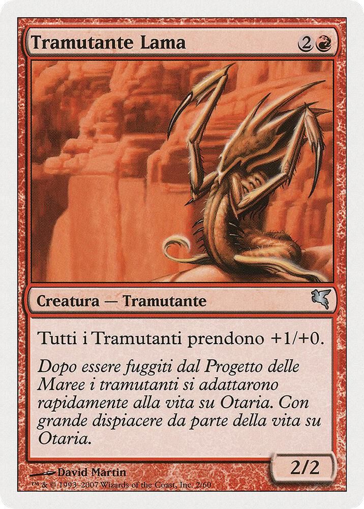 Blade Sliver (Italian) - "Tramutante Lama"
