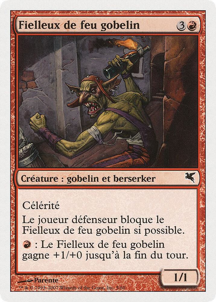 Goblin Fire Fiend (French) - "Fielleux de feu gobelin"