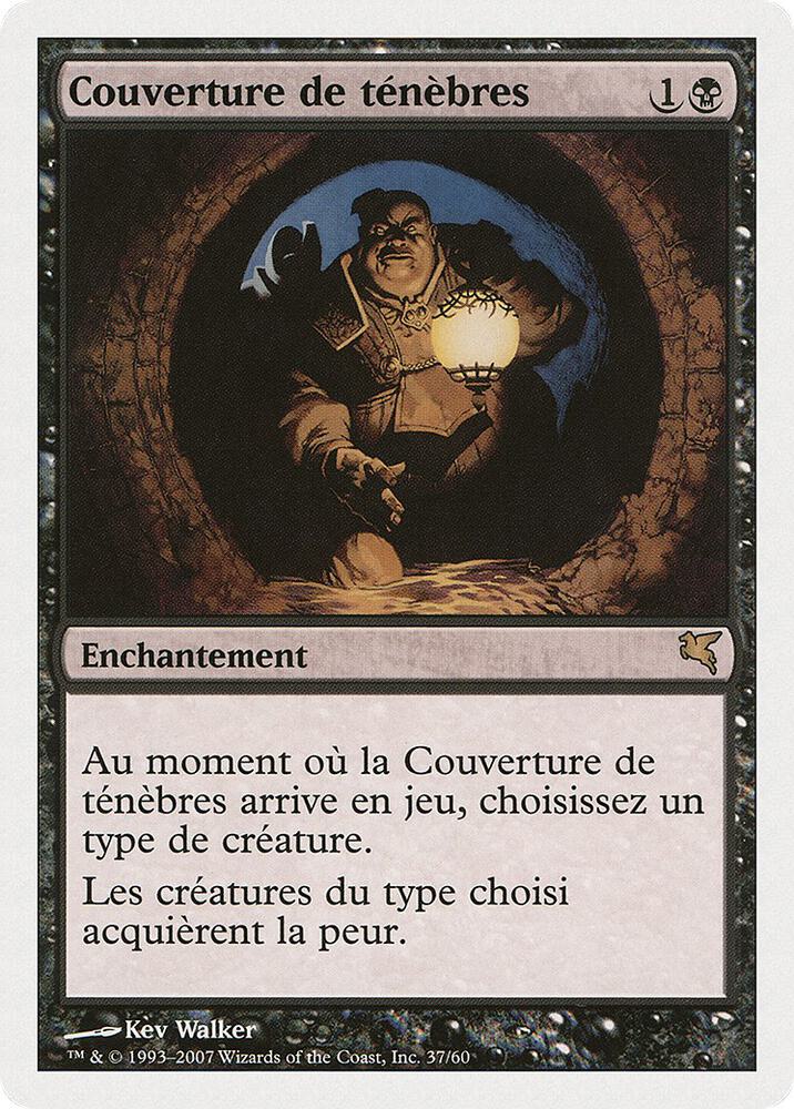 Cover of Darkness (French) - "Couverture de ténèbres"