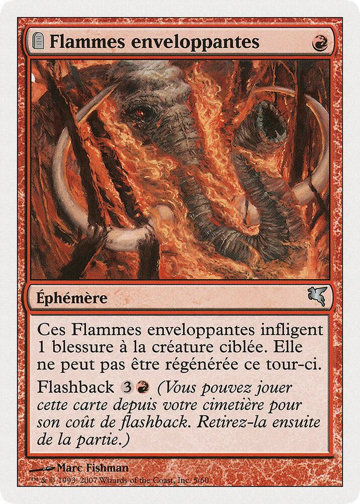 Engulfing Flames (French) - "Flammes enveloppantes"