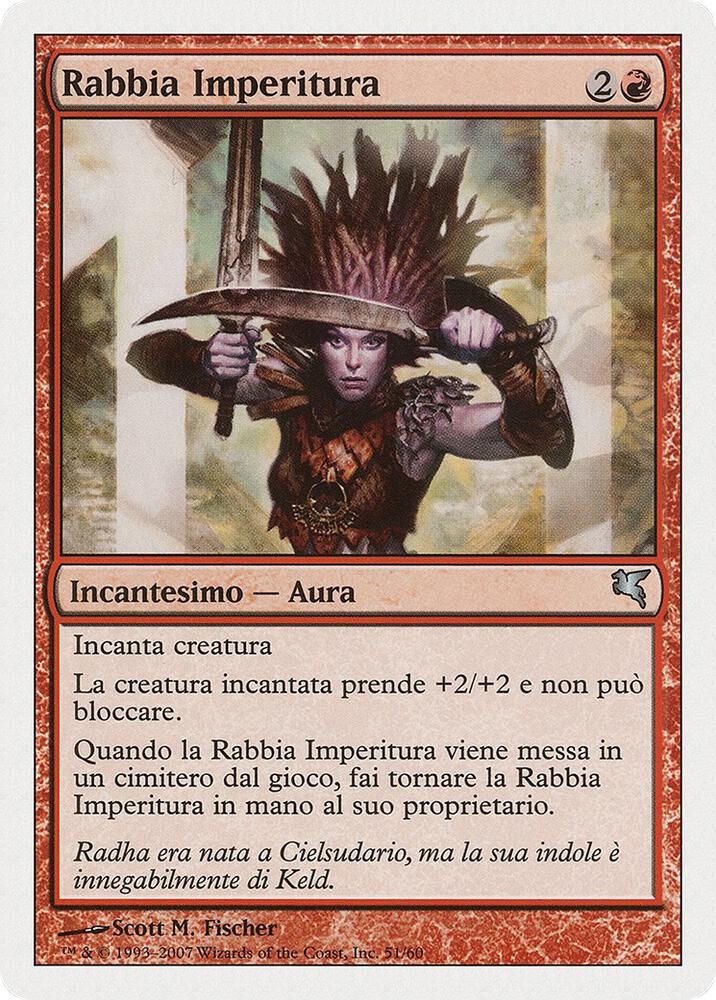Undying Rage (Italian) - "Rabbia Imperitura"