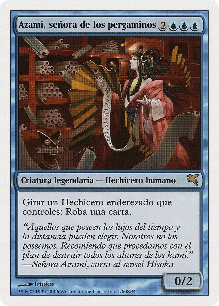 Azami, Lady of Scrolls (Spanish) - "Azami, señora de los pergaminos"