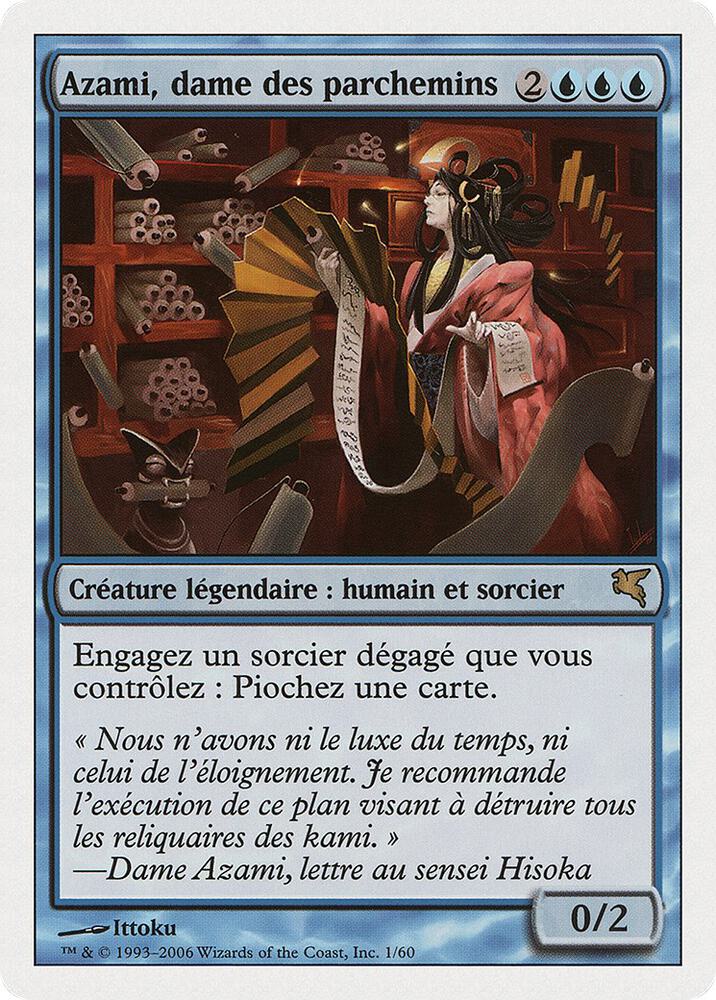 Azami, Lady of Scrolls (French) - "Azami, dame des parchemins"