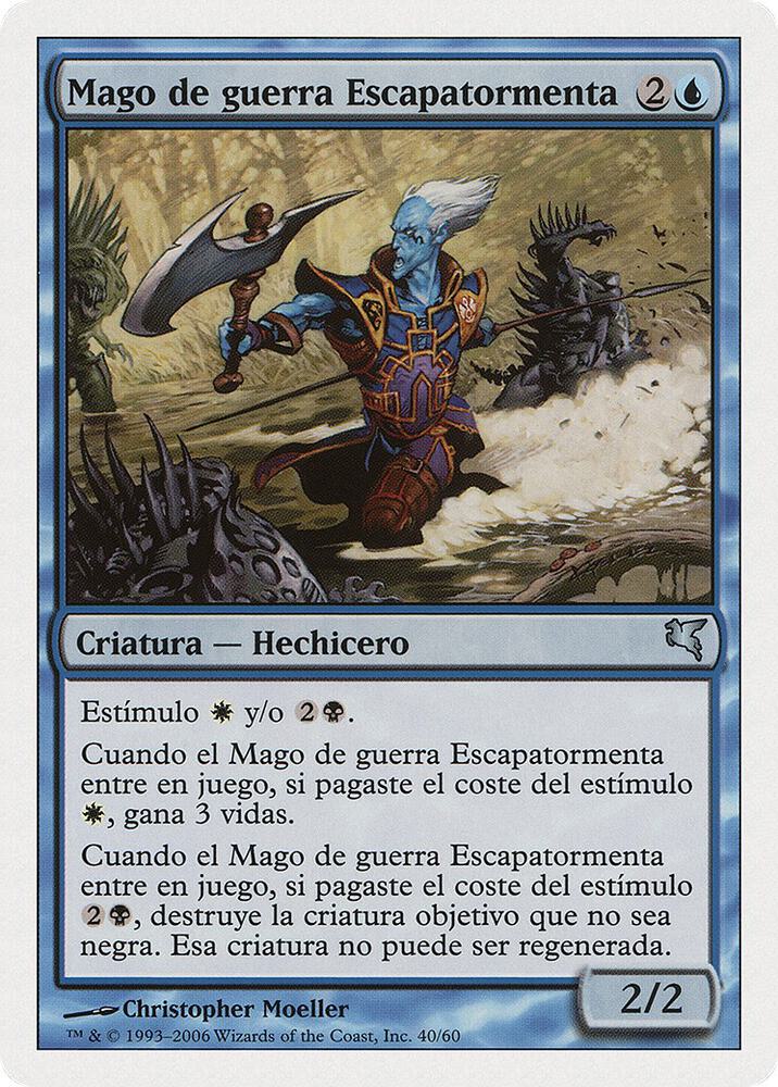 Stormscape Battlemage (Spanish) - "Mago de guerra Escapatormenta"