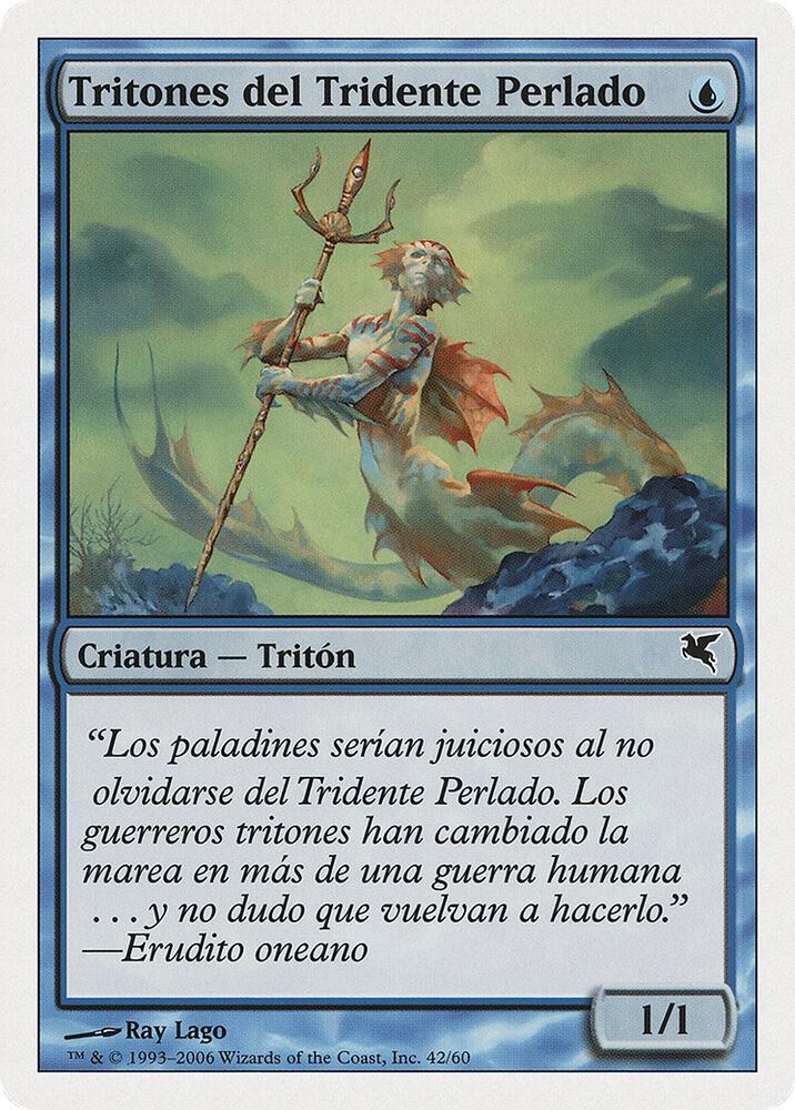 Merfolk of the Pearl Trident (Spanish) - "Tritones del Tridente Perlado"