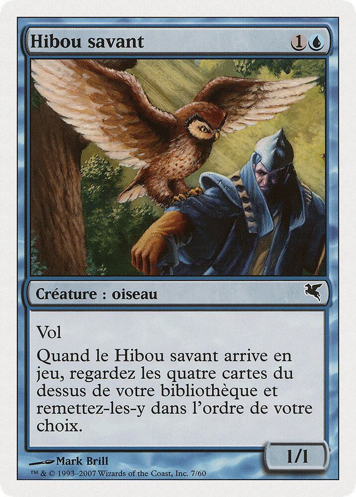Sage Owl (French) - "Hibou savant"