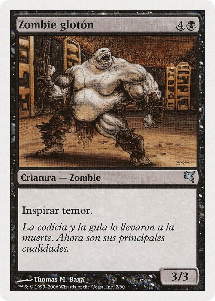 Gluttonous Zombie (Spanish) - "Zombie glotón"
