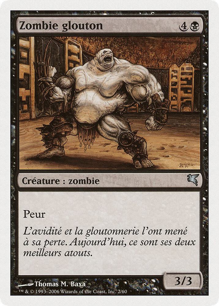 Gluttonous Zombie (French) - "Zombie glouton"