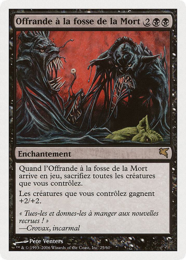 Death Pit Offering (French) - "Offrande à la fosse de la Mort"