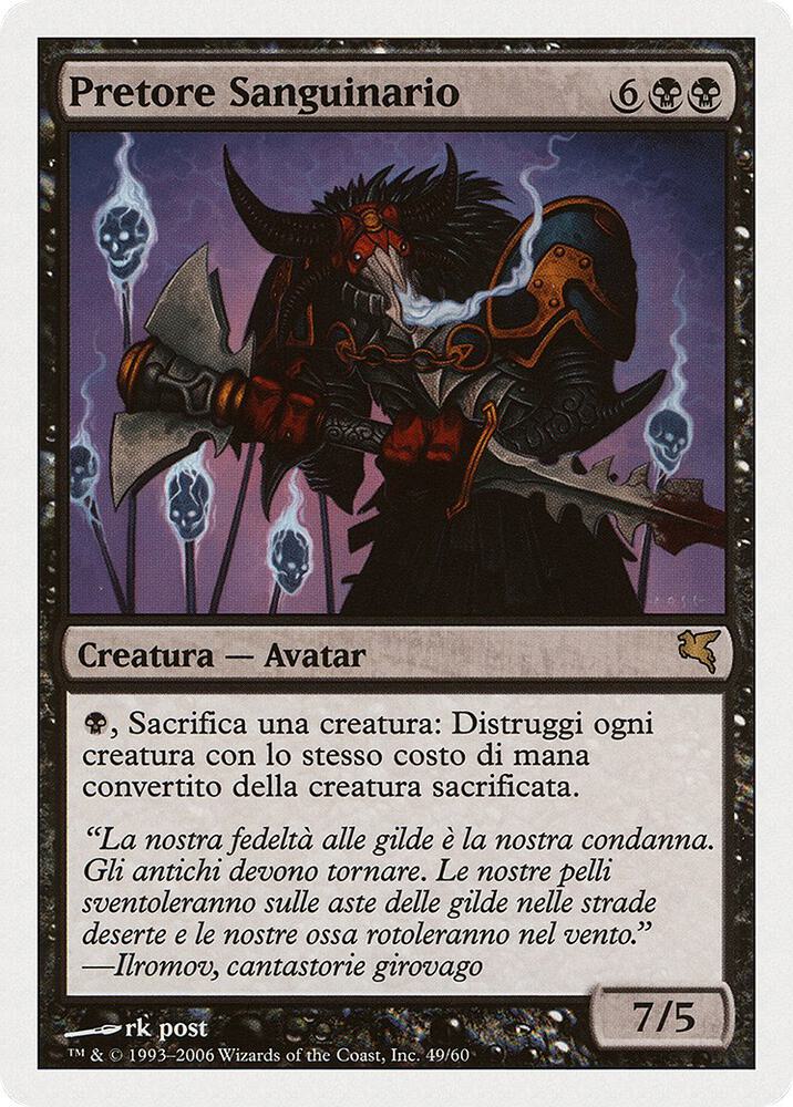 Sanguine Praetor (Italian) - "Pretore Sanguinario"