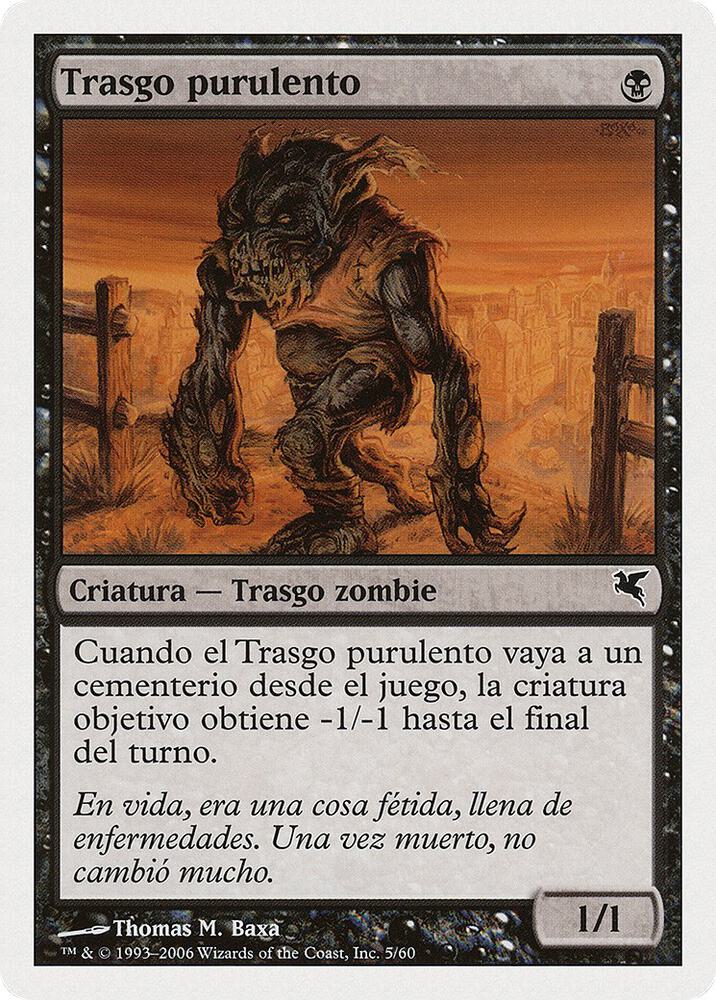 Festering Goblin (Spanish) - "Trasgo purulento"