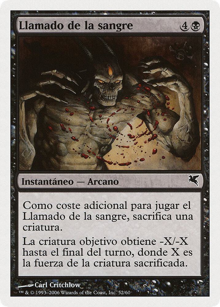 Call for Blood (Spanish) - "Llamado de la sangre"