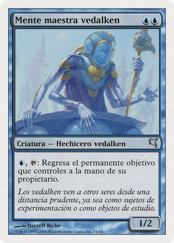 Vedalken Mastermind (Spanish) - "Mente maestra vedalken"