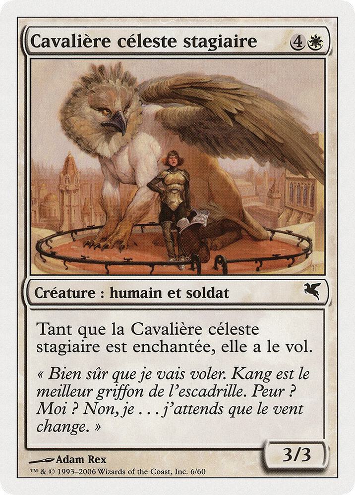 Skyrider Trainee (French) - "Cavalière céleste stagiaire"