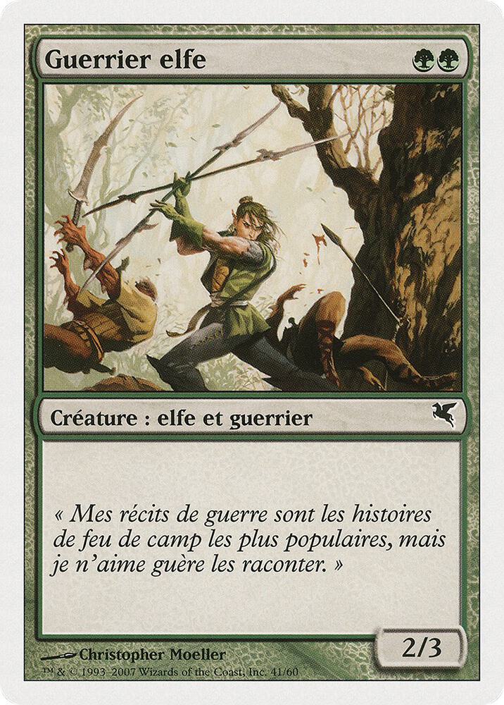 Elvish Warrior (French) - "Guerrier elfe"