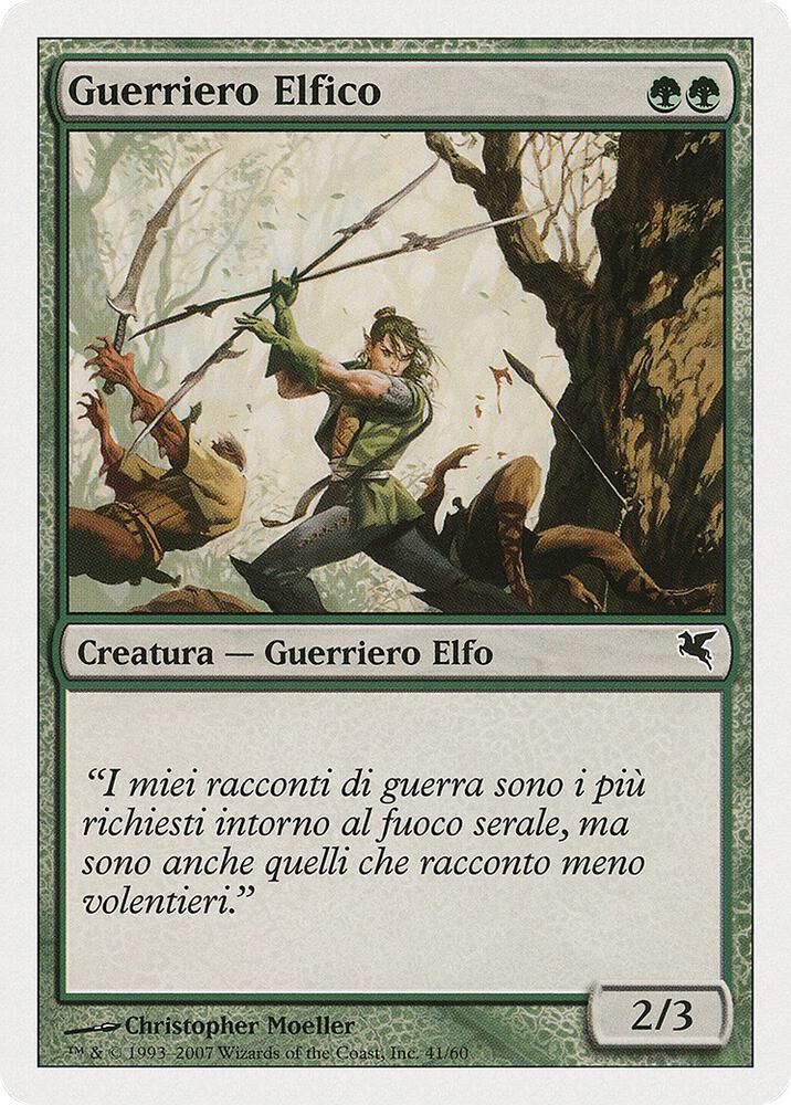 Elvish Warrior (Italian) - "Guerriero Elfico"