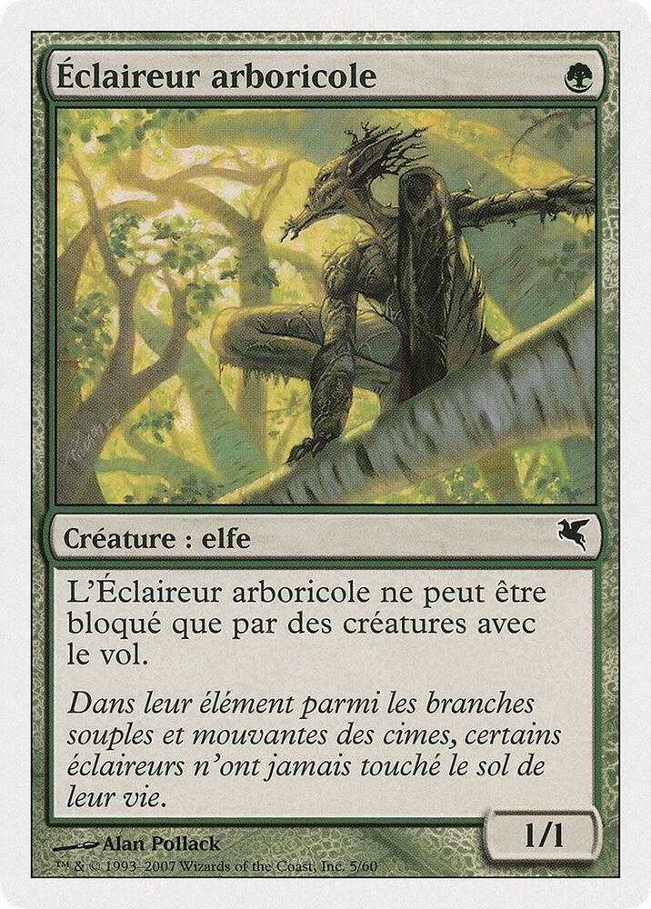 Treetop Scout (French) - "Éclaireur arboricole"
