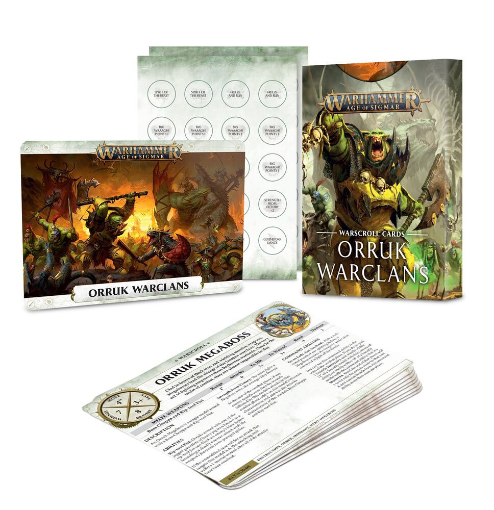 Warhammer: Age of Sigmar - Warscroll Cards: Orruk Warclans