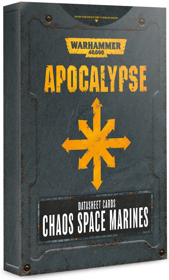 Warhammer 40K: Apocalypse Datasheet Cards - Chaos Space Marines