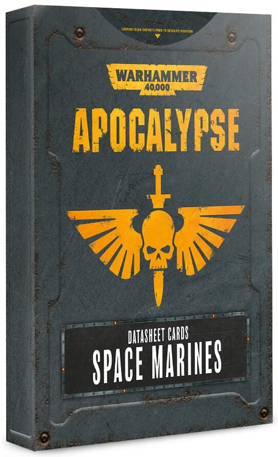 Warhammer 40K: Apocalypse Datasheet Cards - Space Marines