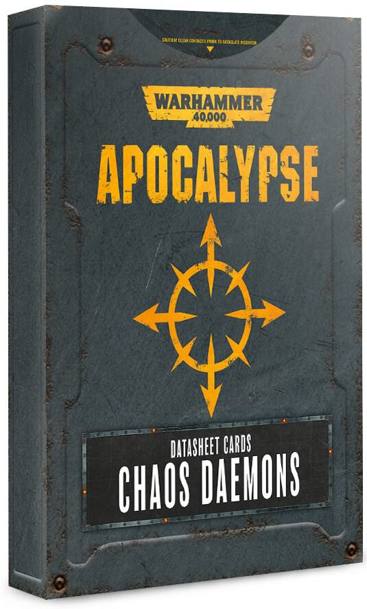 Warhammer 40K: Apocalypse Datasheet Cards - Chaos Daemons