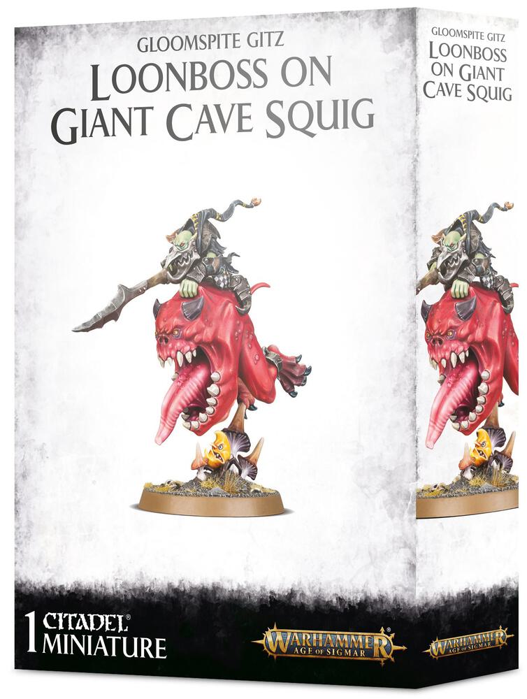Warhammer: Age of Sigmar - Gloomspite Gitz: Loonboss on Giant Cave Squig