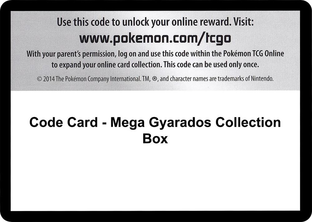 Code Card - Mega Gyarados Collection Box