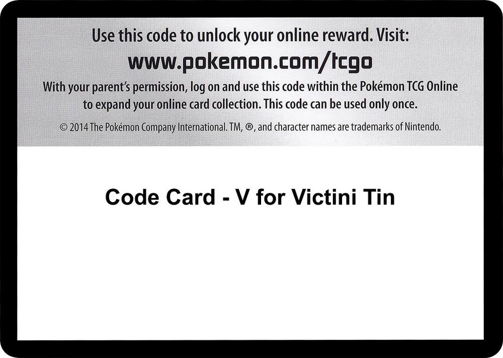 Code Card - V for Victini Tin