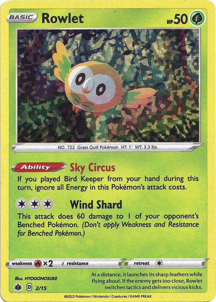Rowlet - 2/15