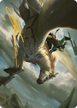 Cleaving Skyrider Art Card (Gold-Stamped Signature)