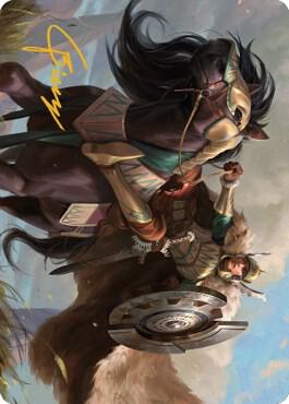 Knight of Dawn's Light Art Card (Gold-Stamped Signature)