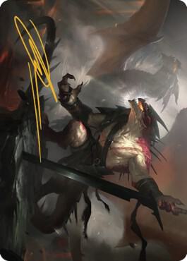 Rivaz of the Claw Art Card (Gold-Stamped Signature)