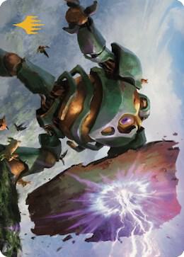 Walking Bulwark Art Card (Gold-Stamped Signature)