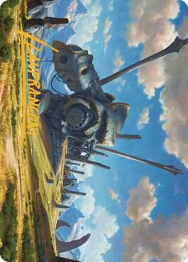Plains Art Card (62/81) (Gold-Stamped Signature)