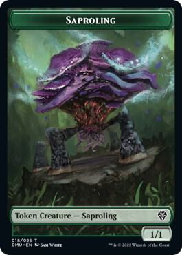 Saproling // Dragon Double-Sided Token