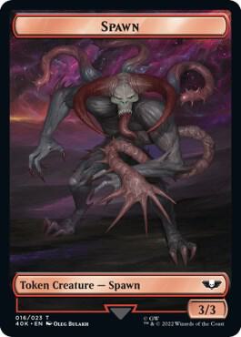 Spawn // Blue Horror Double-Sided Token