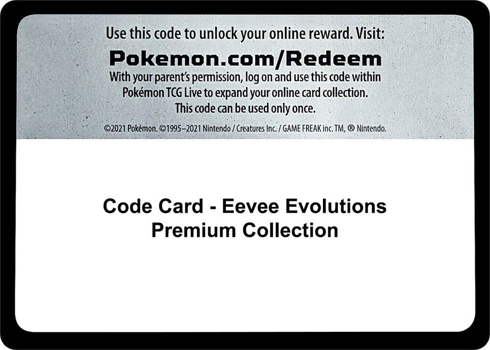 Code Card - Eevee Evolutions Premium Collection