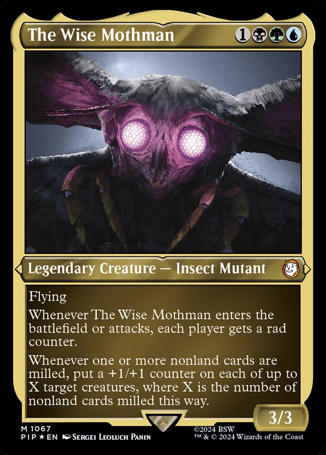 The Wise Mothman (Display Commander) - Thick Stock
