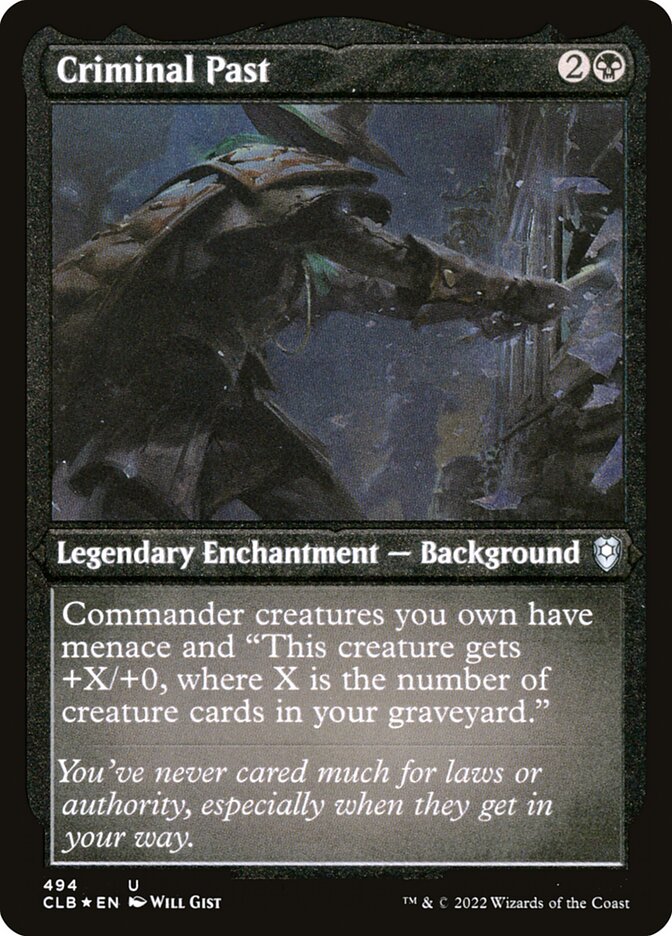 Criminal Past (Foil Etched)