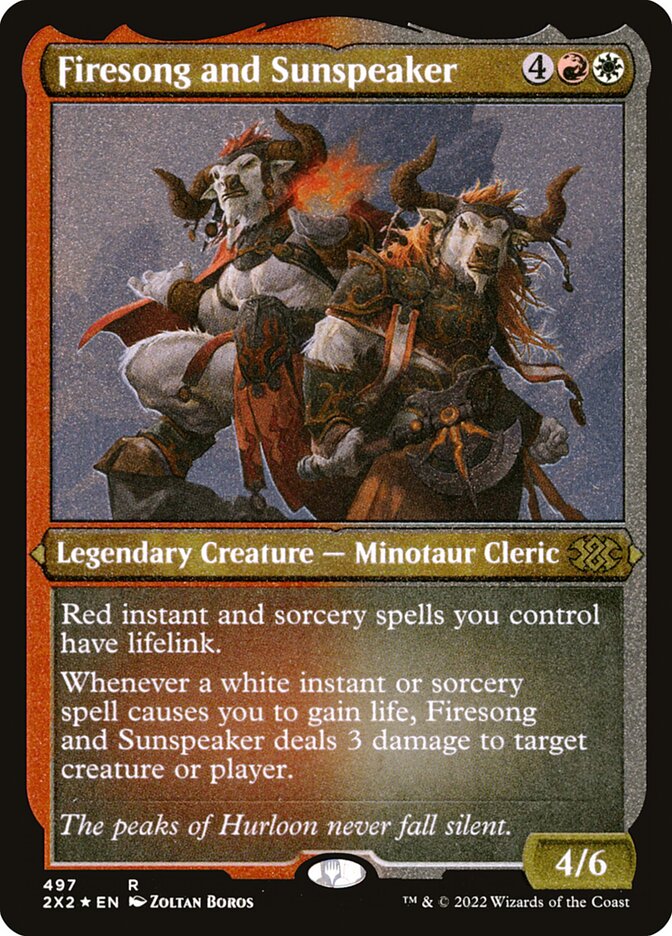 Firesong and Sunspeaker (Foil Etched)