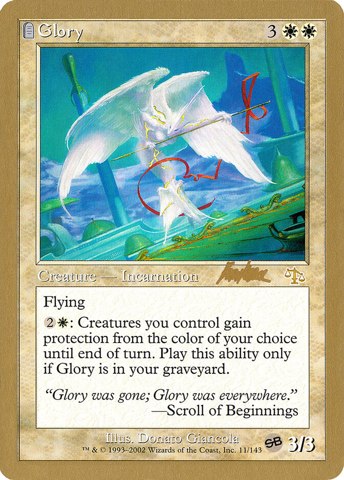 Glory - 2002 Brian Kibler (JUD) (SB)