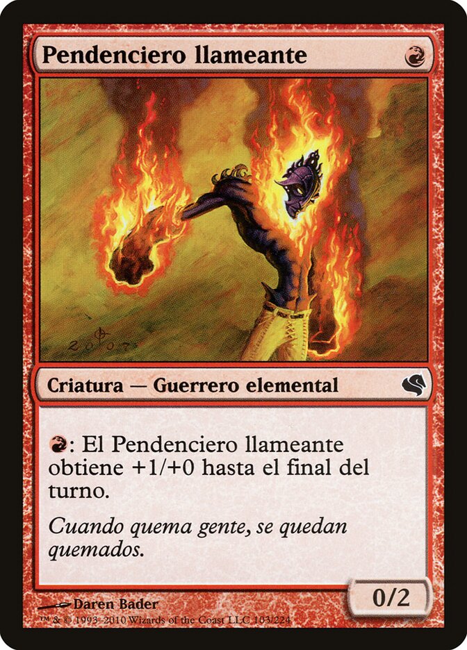 Flamekin Brawler (Spanish) - "Pendenciero llameante"