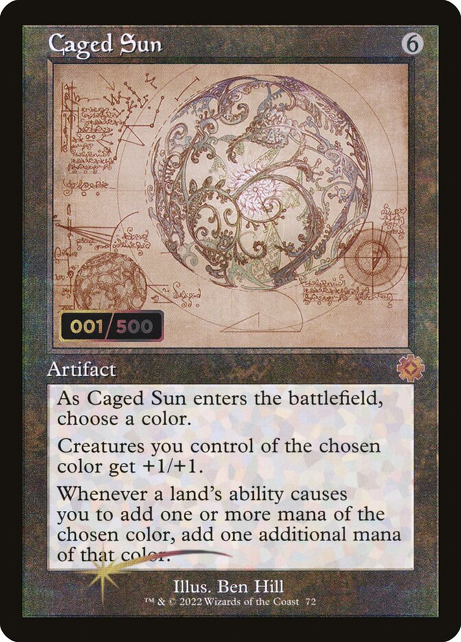 Caged Sun (Schematic) (Serial Numbered)