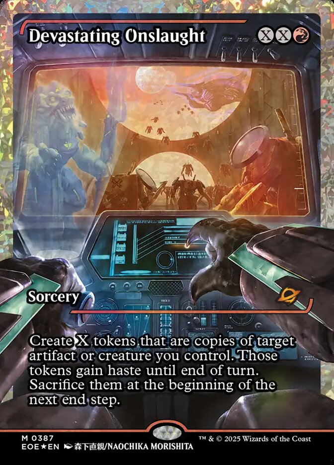 Devastating Onslaught (0387) (Showcase) (Fracture Foil)