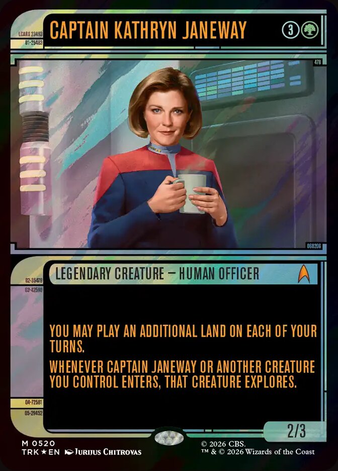Captain Kathryn Janeway (Showcase) (Surge Foil)