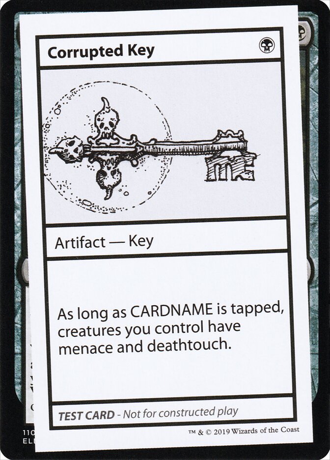 Corrupted Key (No PW Symbol)