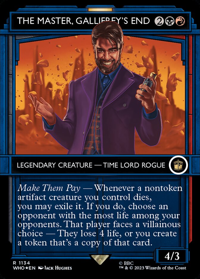 The Master, Gallifrey's End (Showcase) (Surge Foil)