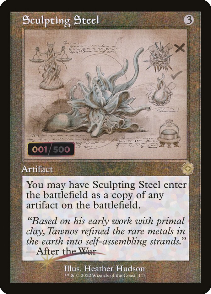 Sculpting Steel (Schematic) (Serial Numbered)